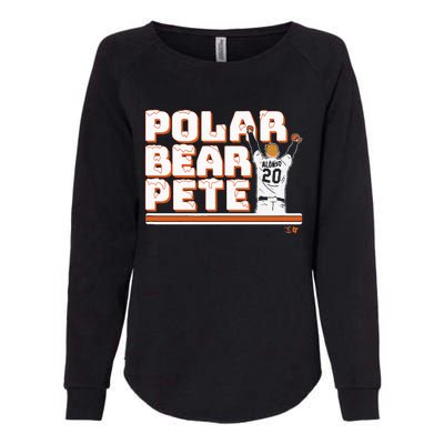 Polar Bear Pete New York Baseball Womens California Wash Sweatshirt