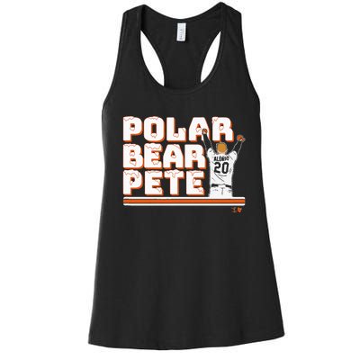 Polar Bear Pete New York Baseball Women's Racerback Tank