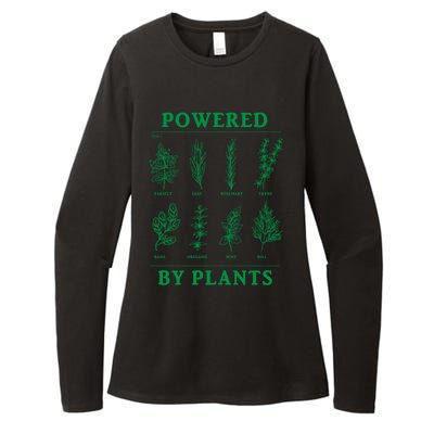 Powered By Plants Vegan Vegetarian Plantmeaningful Giftbased Gift Womens CVC Long Sleeve Shirt