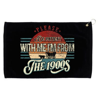 Please Be Patient With Me IM From The 1900s Vintage Grommeted Golf Towel