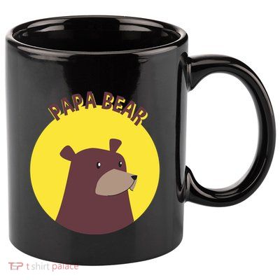 Papa Bear Protective Loving Strong Caring Warm Daddy Gift 11oz C Handle Ceramic Mug