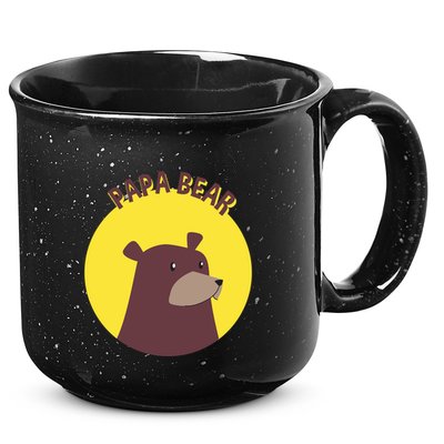 Papa Bear Protective Loving Strong Caring Warm Daddy Gift 15oz Campfire Ceramic Mug