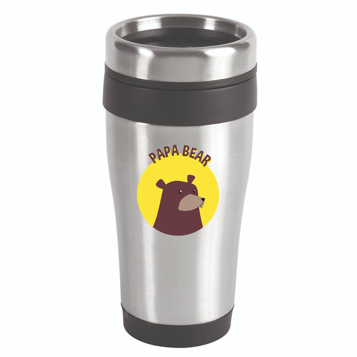 Papa Bear Protective Loving Strong Caring Warm Daddy Gift 16oz Travel Tumbler