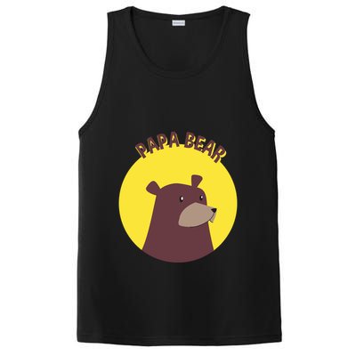 Papa Bear Protective Loving Strong Caring Warm Daddy Gift PosiCharge Competitor Tank