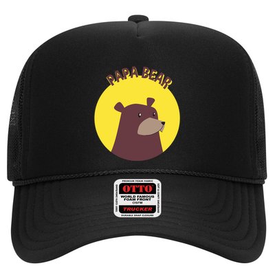 Papa Bear Protective Loving Strong Caring Warm Daddy Gift Trucker Hat