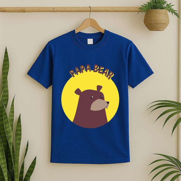 Papa Bear Protective Loving Strong Caring Warm Daddy Gift T-Shirt