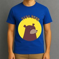 Papa Bear Protective Loving Strong Caring Warm Daddy Gift T-Shirt