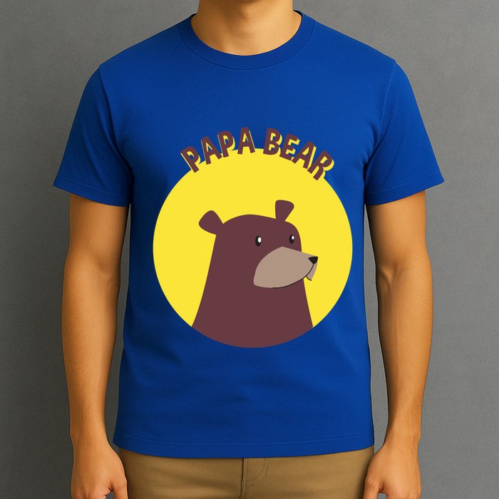 Papa Bear Protective Loving Strong Caring Warm Daddy Gift T-Shirt
