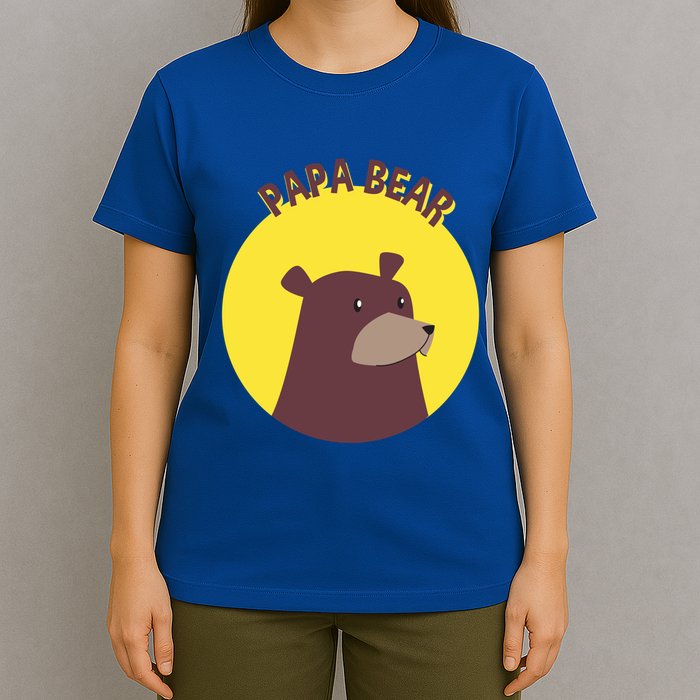 Papa Bear Protective Loving Strong Caring Warm Daddy Gift T-Shirt