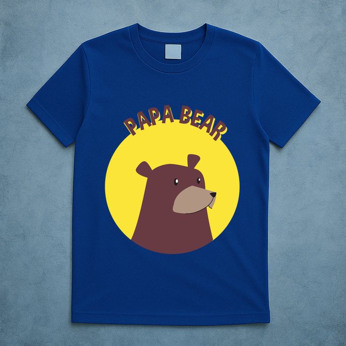 Papa Bear Protective Loving Strong Caring Warm Daddy Gift T-Shirt