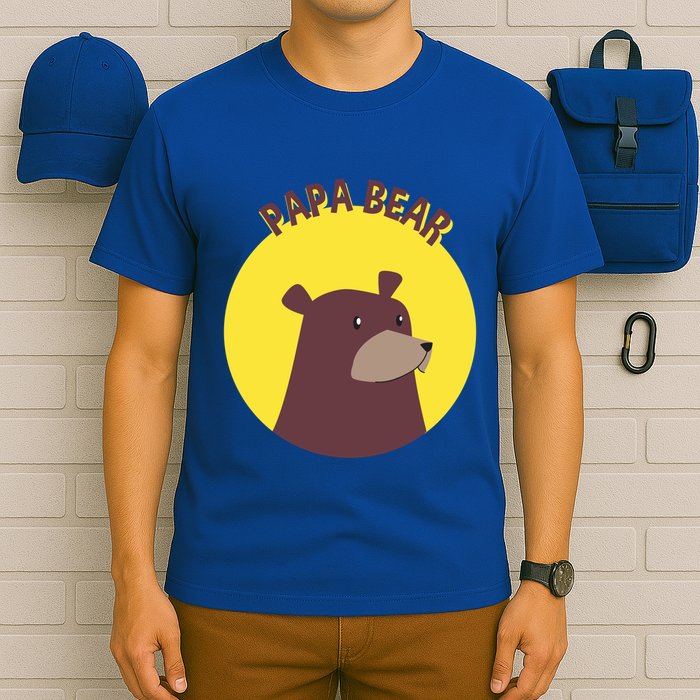 Papa Bear Protective Loving Strong Caring Warm Daddy Gift T-Shirt