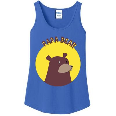 Papa Bear Protective Loving Strong Caring Warm Daddy Gift Ladies Essential Tank