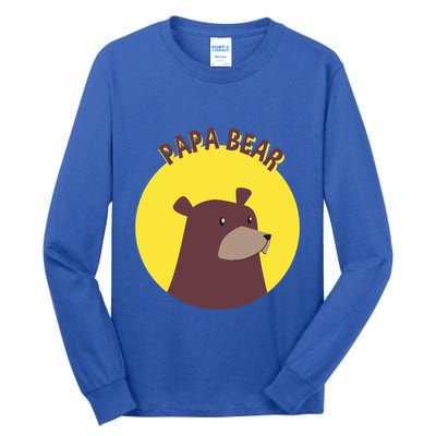 Papa Bear Protective Loving Strong Caring Warm Daddy Gift Tall Long Sleeve T-Shirt