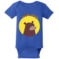 Papa Bear Protective Loving Strong Caring Warm Daddy Gift Baby Bodysuit