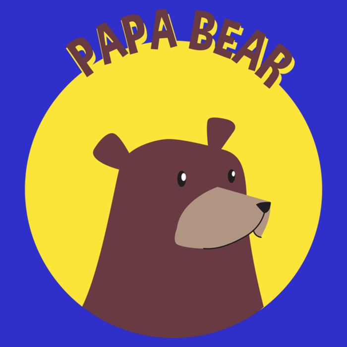 Papa Bear Protective Loving Strong Caring Warm Daddy Gift Baby Bodysuit