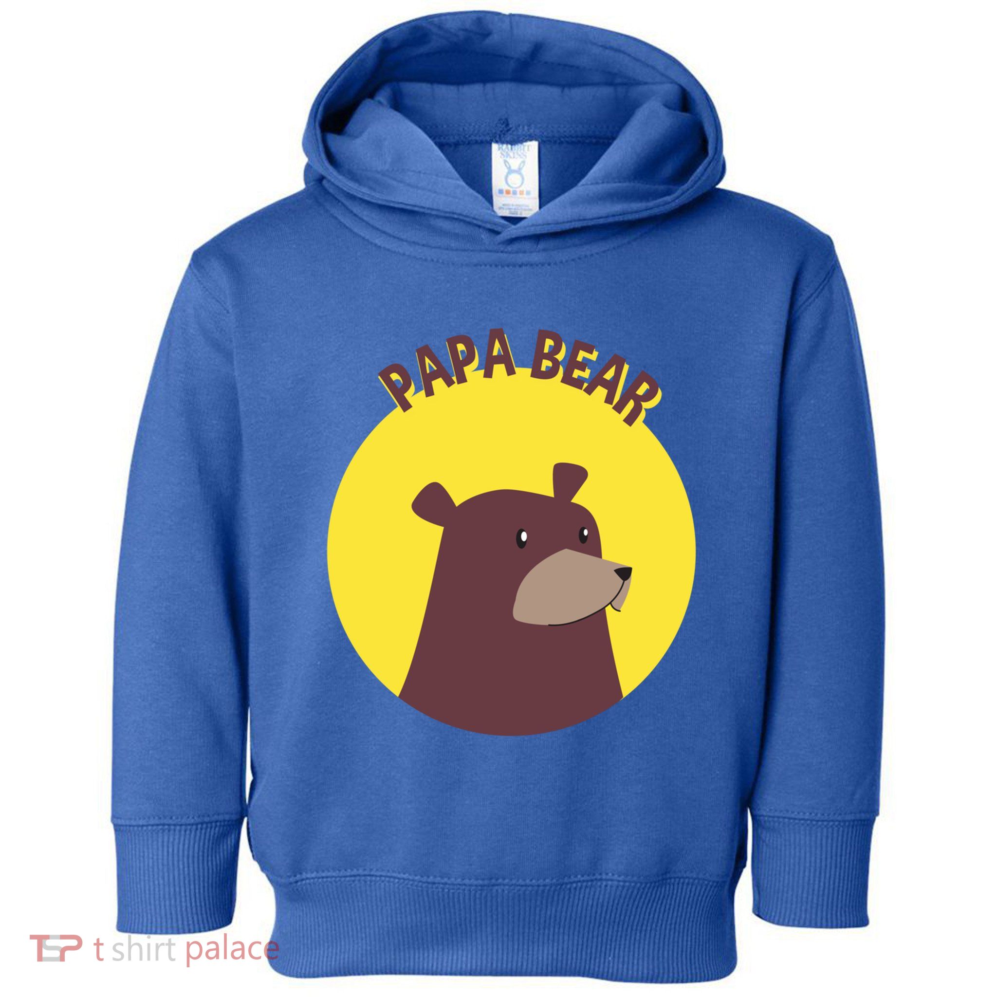 Papa Bear Protective Loving Strong Caring Warm Daddy Gift Toddler Hoodie