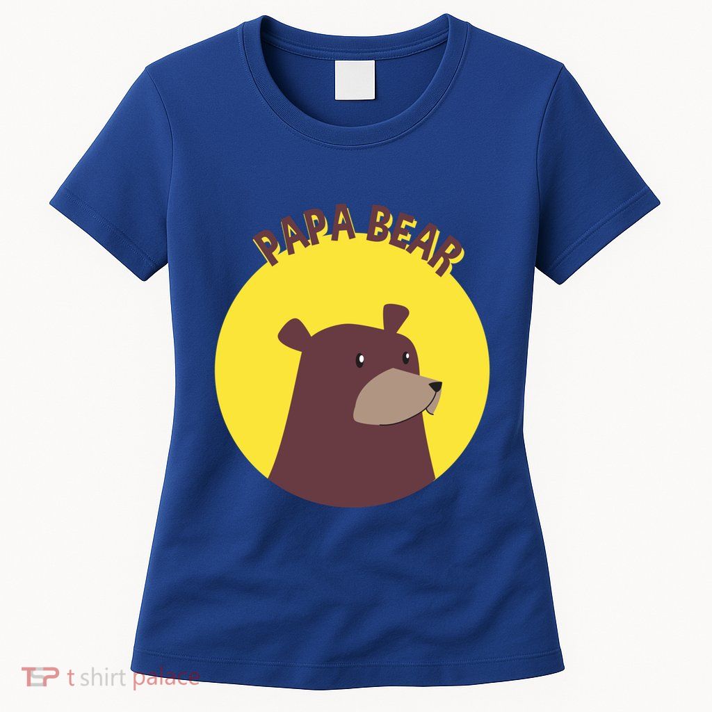 Papa Bear Protective Loving Strong Caring Warm Daddy Gift Womens T-Shirt