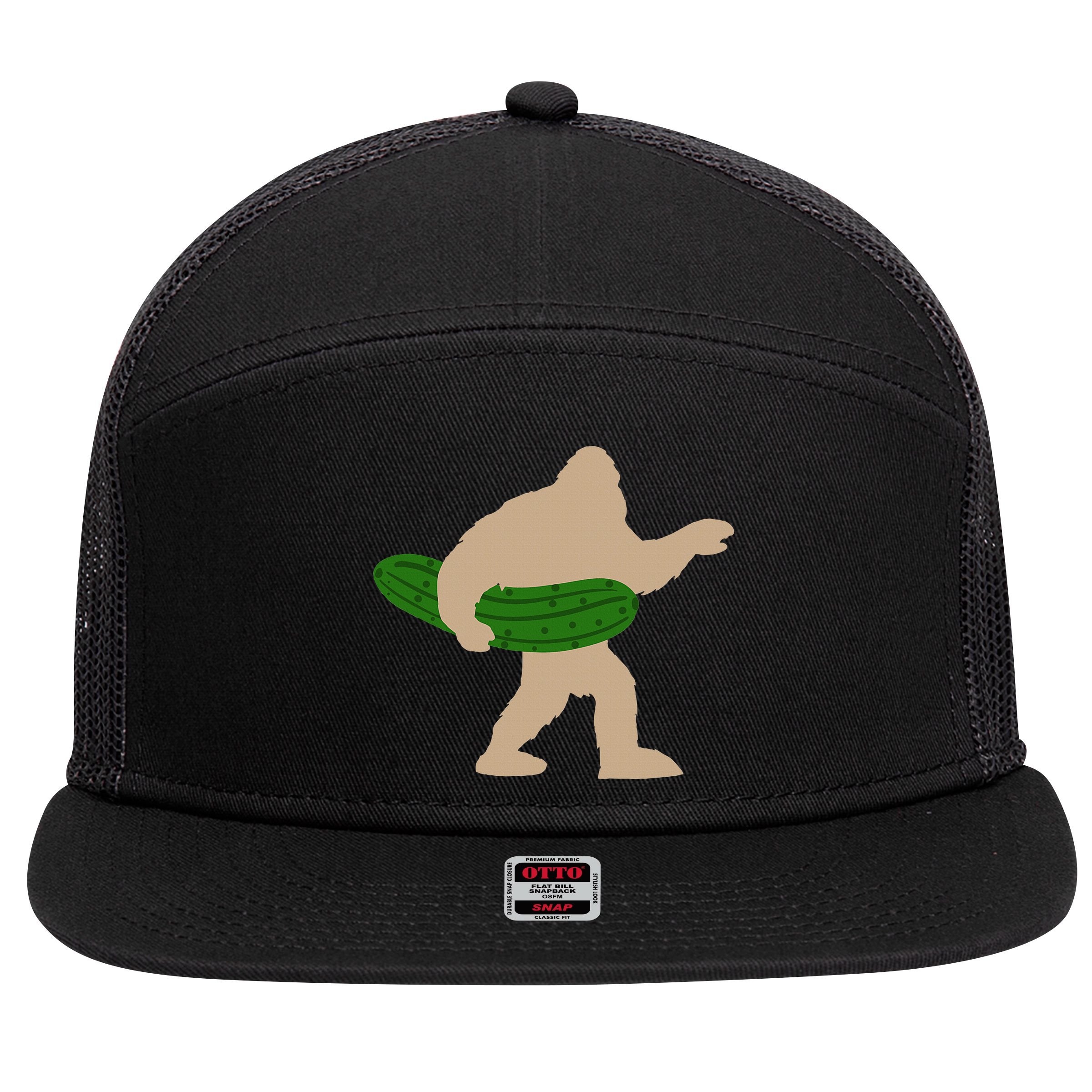 Pickle Bigfoot Pickles Vegan Pickle 7 Panel Mesh Trucker Snapback Hat