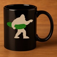 Pickle Bigfoot Pickles Vegan Pickle 11oz C Handle Ceramic Mug