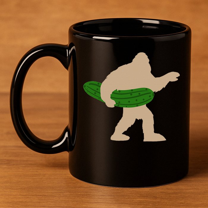 Pickle Bigfoot Pickles Vegan Pickle 11oz C Handle Ceramic Mug