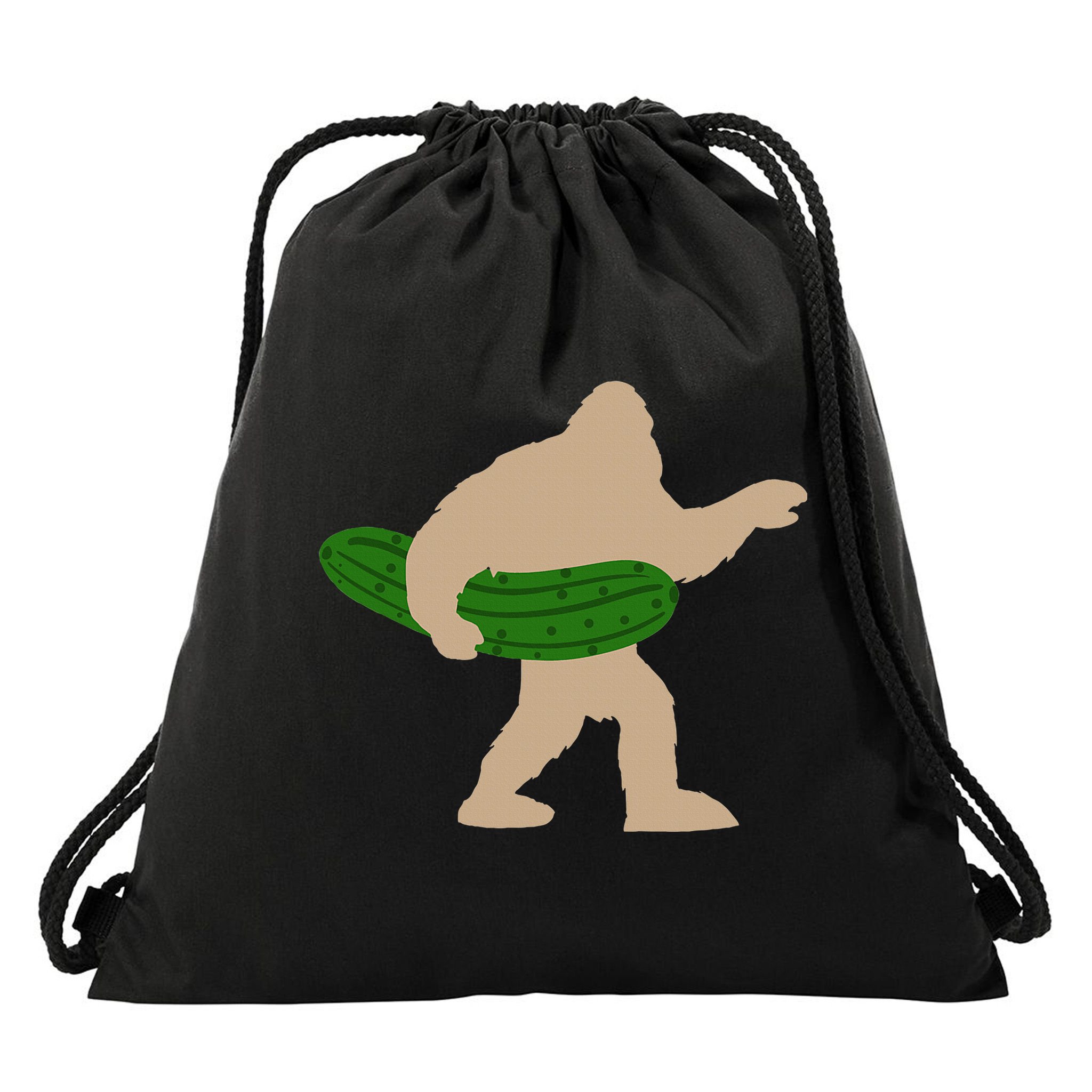 Pickle Bigfoot Pickles Vegan Pickle Drawstring Bag