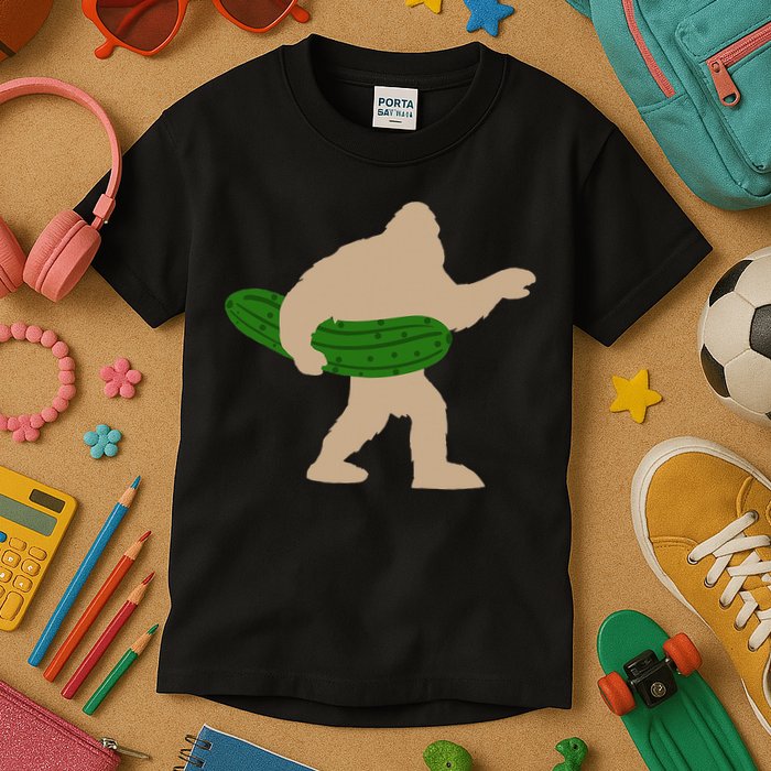 Pickle Bigfoot Pickles Vegan Pickle Kids T-Shirt