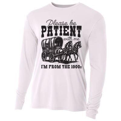 Please Be Patient With Me Im From The 1900s Vintage Trendy Cooling Performance Long Sleeve Crew