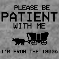 Please Be Patient With Me Im From The 1900s Vintage Funny Wool Snapback Cap