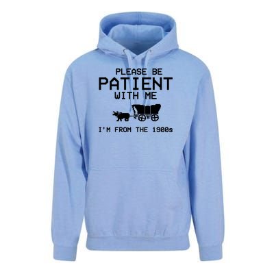 Please Be Patient With Me Im From The 1900s Vintage Funny Unisex Surf Hoodie