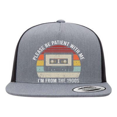 Please Be Patient With Me IM From The 1900s Vintage Flat Bill Trucker Hat