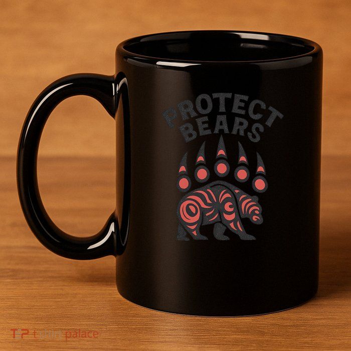 Protect Bears 11oz C Handle Ceramic Mug