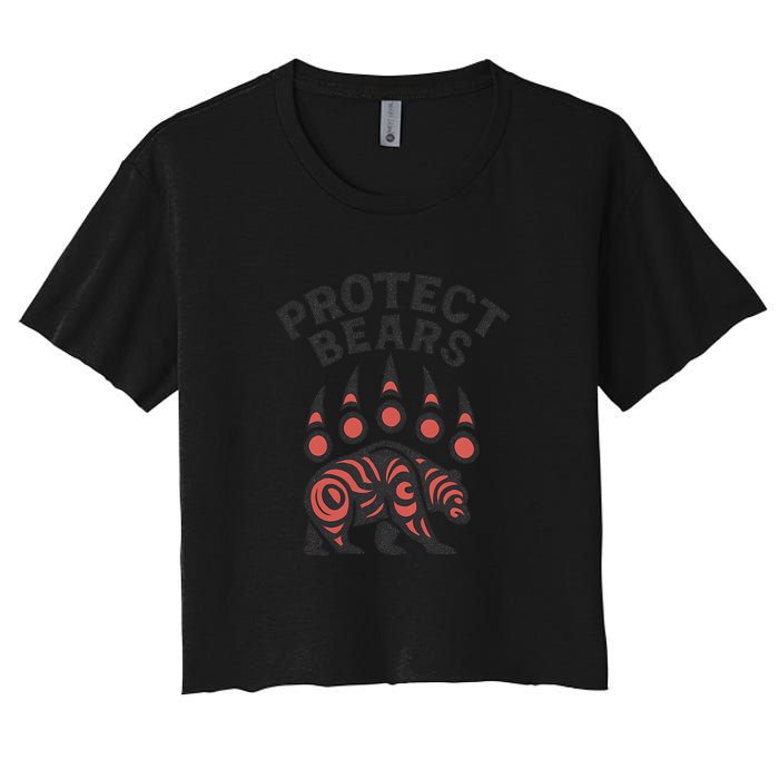Protect Bears Women's Crop Top Tee