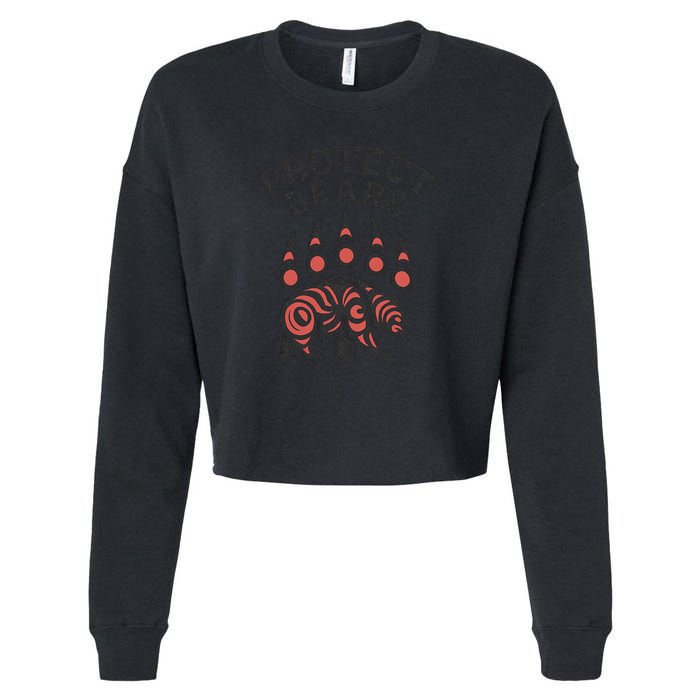 Protect Bears Cropped Pullover Crew