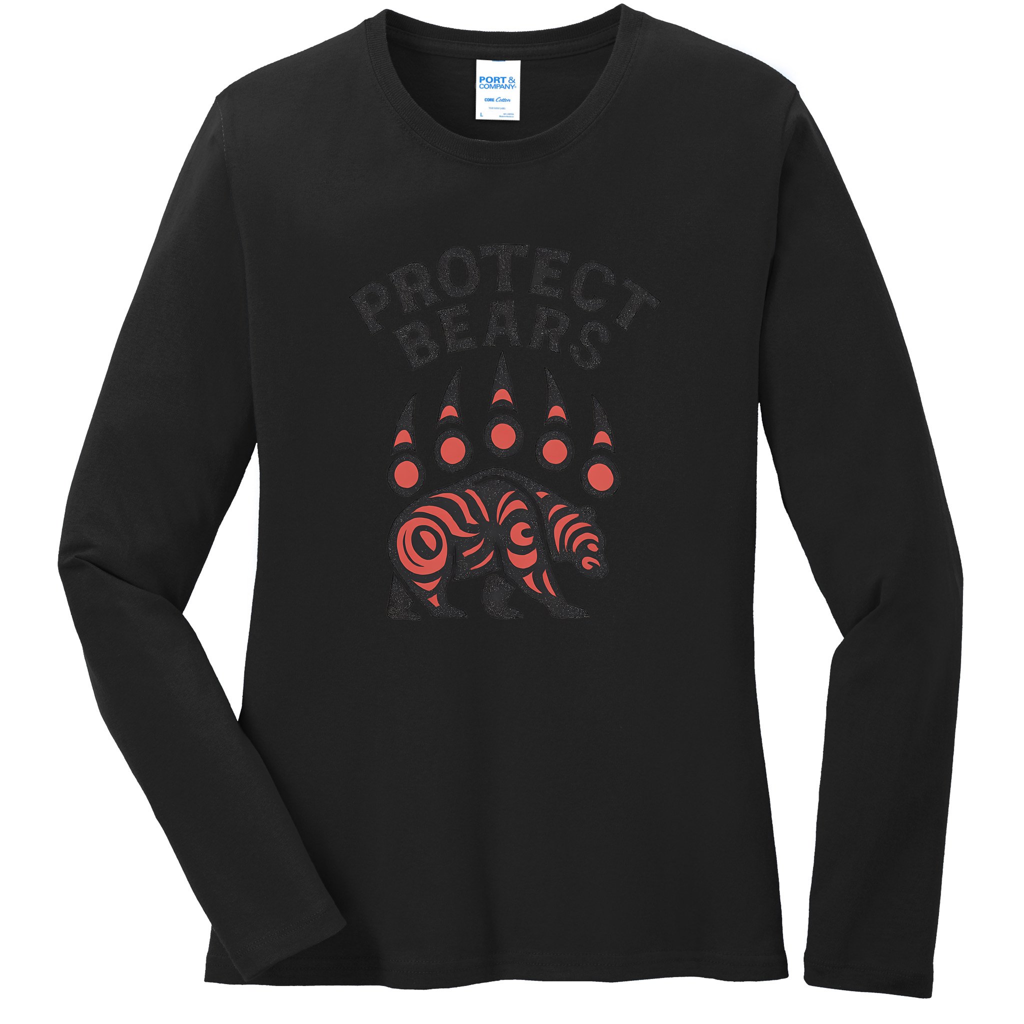 Protect Bears Ladies Long Sleeve Shirt