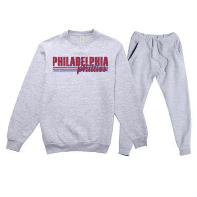 Philadelphia Baseball Premium Crewneck Sweatsuit Set