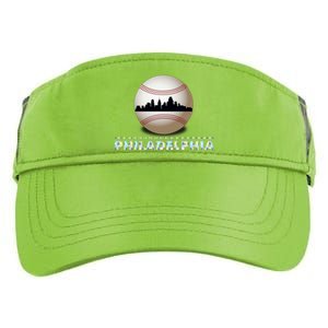 Philadelphia Baseball Philly Skyline Adult Drive Performance Visor