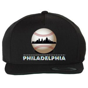 Philadelphia Baseball Philly Skyline Wool Snapback Cap