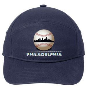 Philadelphia Baseball Philly Skyline 7-Panel Snapback Hat