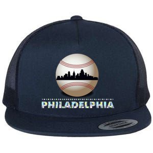 Philadelphia Baseball Philly Skyline Flat Bill Trucker Hat