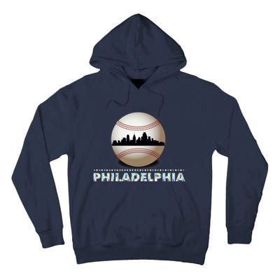 Philadelphia Baseball Philly Skyline Tall Hoodie