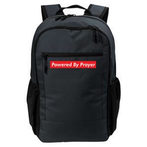 Powered By Prayer Jesus Believer Pray Christian Faith Pastor Cool Gift Daily Commute Backpack