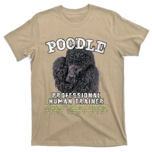 Poodle Black Professional Human Trainer Cute Dog T-Shirt