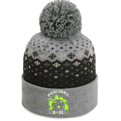 Pickleball Boss Paddles Sport Gift For Pickleball Team The Baniff Cuffed Pom Beanie