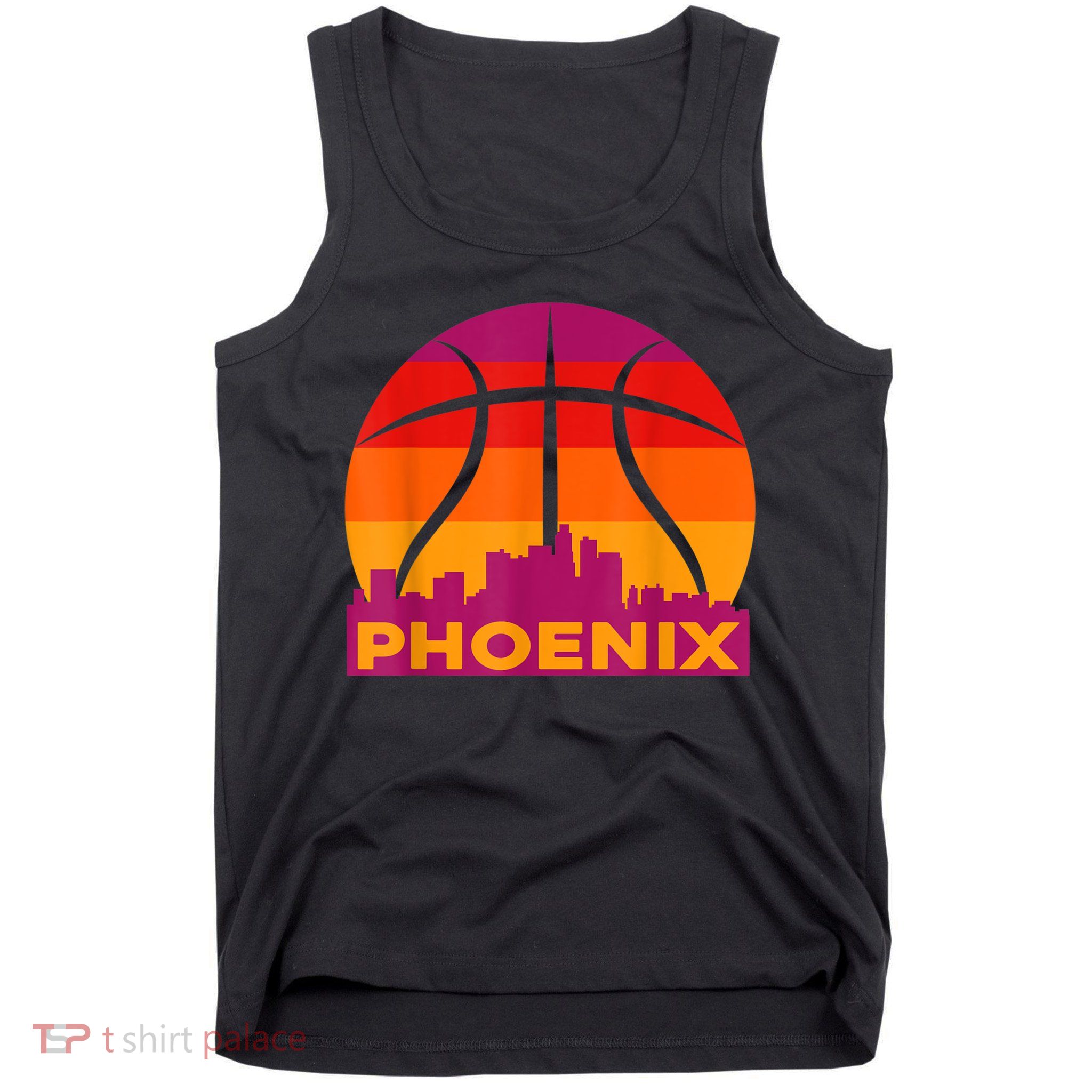 Phoenix Basketball, Phoenix Basketball BBall City Arizona State Retro Vintage Tank Top