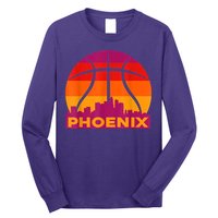 Phoenix Basketball, Phoenix Basketball BBall City Arizona State Retro Vintage Long Sleeve Shirt