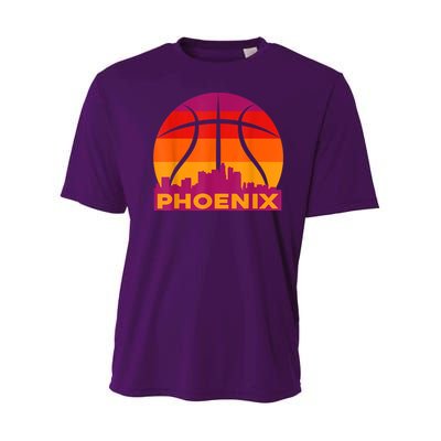 Phoenix Basketball, Phoenix Basketball BBall City Arizona State Retro Vintage Youth Performance Sprint T-Shirt