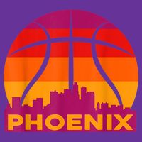 Phoenix Basketball, Phoenix Basketball BBall City Arizona State Retro Vintage Baby Bodysuit