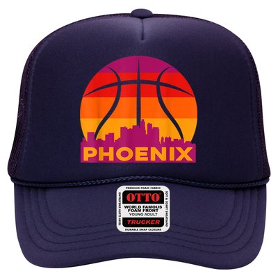 Phoenix Basketball, Phoenix Basketball BBall City Arizona State Retro Vintage Trucker Hat