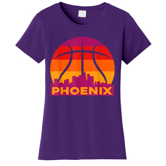 Phoenix Basketball, Phoenix Basketball BBall City Arizona State Retro Vintage Women's T-Shirt