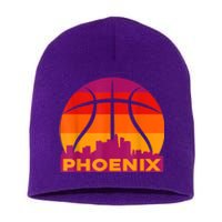 Phoenix Basketball, Phoenix Basketball BBall City Arizona State Retro Vintage Short Acrylic Beanie